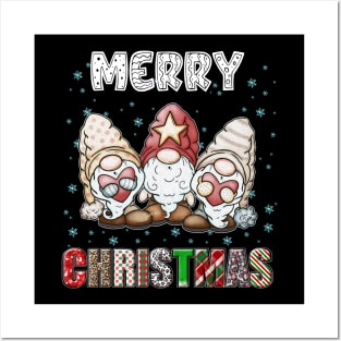 Merry Christmas Gnome Family Funny Xmas Tree Women Men Kids Posters and Art